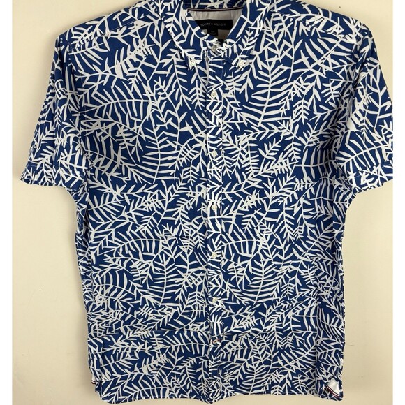 Men’s Tommy Hilfiger Button Down Hawaiian Shirt / Size Large - Picture 2 of 5
